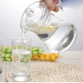 glass water jug set with lid pouring jug
